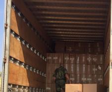 BPAmb-FV apreende cerca de mil caixas de cigarros contrabandeados em Umuarama (PR)