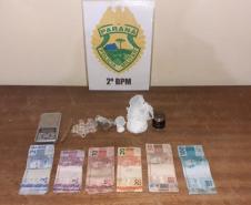 PM de Santo Antônio da Platina (PR) apreende 72 pedras de crack e duas pessoas acabam encaminhadas