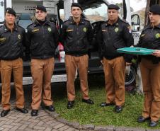 Hospital da Polícia Militar (HPM) recebe nova ambulância durante solenidade na Capital