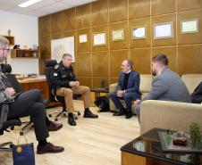 Comandante-Geral da PM recebe visita do cônsul dos EUA em Curitiba (PR)