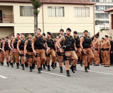 Polícia Militar homenageia praças promovidos com entrega de homenagem e certificados em Curitiba