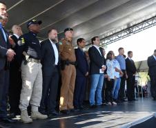 Comando da PM participa de lançamento do projeto Em Frente Brasil, em São José dos Pinhais