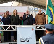 PM participa do desfile cívico-militar da Regional Fazendinha/Portão em Curitiba