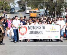 PM participa do desfile cívico-militar da Regional Fazendinha/Portão em Curitiba