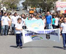 PM participa do desfile cívico-militar da Regional Fazendinha/Portão em Curitiba