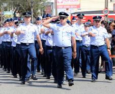 PM participa do desfile cívico-militar da Regional Fazendinha/Portão em Curitiba