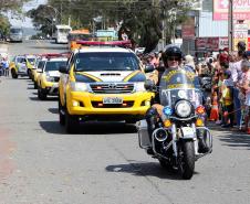 PM participa do desfile cívico-militar da Regional Fazendinha/Portão em Curitiba