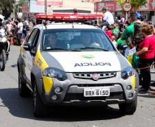 PM participa do desfile cívico-militar da Regional Fazendinha/Portão em Curitiba