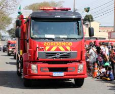 PM participa do desfile cívico-militar da Regional Fazendinha/Portão em Curitiba