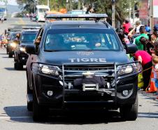 PM participa do desfile cívico-militar da Regional Fazendinha/Portão em Curitiba