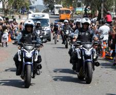 PM participa do desfile cívico-militar da Regional Fazendinha/Portão em Curitiba