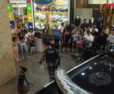 6º Batalhão promove exposição em Shopping de Cascavel (PR) em alusão aos 165 anos da PMPR