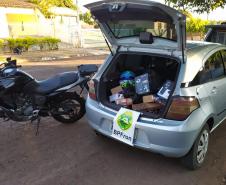 Apreensões de contrabando são feitas pelo BPFron após abordagens de rotina no Interior do Paraná 