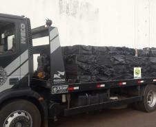 BPFron apreende carro carregado com 250 caixas de cigarros contrabandeados no Oeste do estado