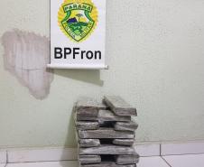 BPFron apreende mais de 14 quilos de maconha e uma arma de fogo em situações distintas no Oeste do estado