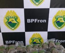 BPFron apreende quase 10 quilos de maconha em Guaíra (PR)