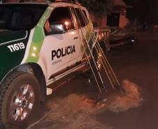 Polícia Ambiental flagra pesca irregular e encaminha quatro envolvidos à delegacia em Luiziana (PR), no Noroeste do estado