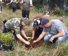 Alunos do projeto Força Verde Mirim visita unidade da Polícia Ambiental e participam de blitz educativa no Interior do estado