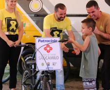 Passeio Ciclístico da PM em Ponta Grossa leva 300 participantes para pedalar em prol da segurança no trânsito 