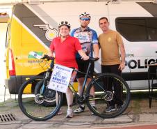 Passeio Ciclístico da PM em Ponta Grossa leva 300 participantes para pedalar em prol da segurança no trânsito 
