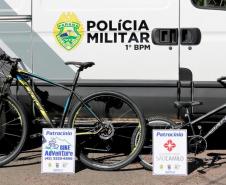 PM realiza evento para ciclistas em Ponta Grossa enfatizando a Semana Nacional de Trânsito