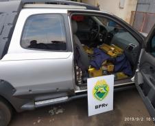 Polícia Rodoviária Estadual apreende 714 caixas de essência de narguilé no Oeste do estado