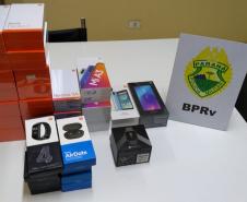 BPRv apreende eletrônicos contrabandeados do Paraguai em Rolândia (PR)