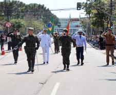  Tropas da Polícia Militar desfilam no 7 de Setembro diante de 20 mil pessoas na Capital 