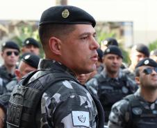 PM faz operação em regiões estratégicas da Capital com equipes do BOPE e ROTAMs