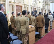 Comandante-Geral da PM recebe título de Cidadão Honorário de Curitiba durante sessão solene na Câmara Municipal