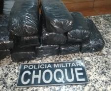 Quatro pessoas são presas pela PM em Cascavel por tráfico de drogas; ações foram conduzidas separadamente 
