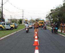 Em Cianorte, PM faz blitz para coibir infrações e autua mais de 30 veículos