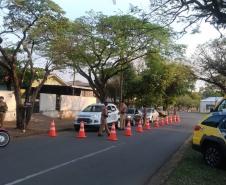 Em Cianorte, PM faz blitz para coibir infrações e autua mais de 30 veículos