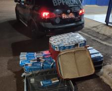 BPFron apreende cigarros e mercadorias de origem paraguaia, em Guaíra (PR) e Cascavel (PR)