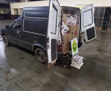 BPFron apreende carga de cigarros contrabandeados no Oeste do estado