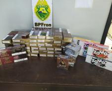BPFron apreende mais de três quilos de cocaína e cigarros contrabandeados em abordagens distintas no Oeste do estado