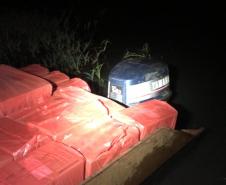 BPFron apreende 725 caixas de cigarros durante a Operação Hórus em Foz do Iguaçu (PR)