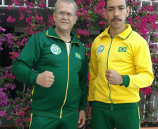 Integrantes da PM representam seleção brasileira em mundial de karatê em Fortaleza (PR)