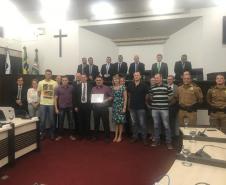Policiais militares são homenageados na Câmara Municipal de Toledo (PR)