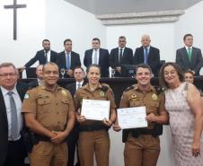 Policiais militares são homenageados na Câmara Municipal de Toledo (PR)