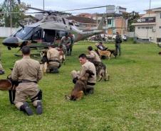 Policiais militares cinotécnicos do Paraná concluem o 1º Curso de Busca e Captura com Cães em Santa Catarina