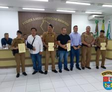 Câmara Municipal de Reserva homenageia policiais militares por desempenho de suas atividades na cidade