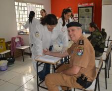 Batalhão da PM de Maringá e Colorado (PR) promove a V Ação de Saúde Preventiva para os policiais da unidade