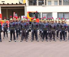 Corpo de Bombeiros do Paraná comemora 107 anos com entrega de medalhas e homenagens em Curitiba, na Capital do estado