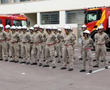 Corpo de Bombeiros do Paraná comemora 107 anos com entrega de medalhas e homenagens em Curitiba, na Capital do estado