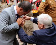 Corpo de Bombeiros do Paraná comemora 107 anos com entrega de medalhas e homenagens em Curitiba, na Capital do estado