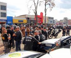 Força-tarefa do projeto Em Frente Brasil mobiliza 150 policiais para operação em São José dos Pinhais (PR)