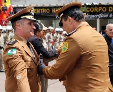 Corpo de Bombeiros do Paraná comemora 107 anos com entrega de medalhas e homenagens em Curitiba, na Capital do estado