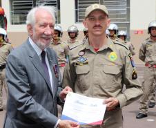 Corpo de Bombeiros do Paraná comemora 107 anos com entrega de medalhas e homenagens em Curitiba, na Capital do estado