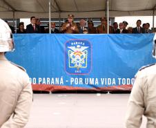 Corpo de Bombeiros do Paraná comemora 107 anos com entrega de medalhas e homenagens em Curitiba, na Capital do estado